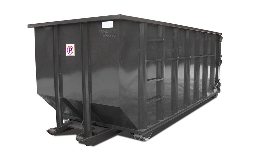 Open top heavy-duty roll-off containers