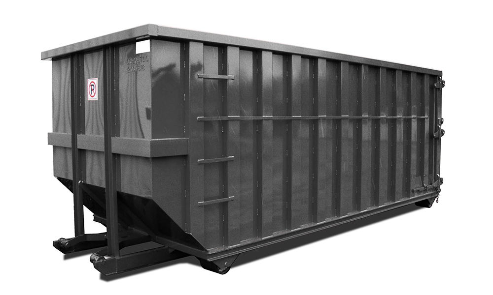 Open-top extra heavy-duty roll-off container