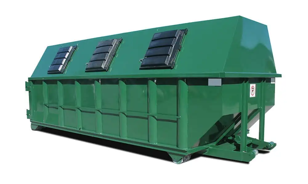 Roll-off container for various recycling