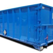 Roll-off container for batteries