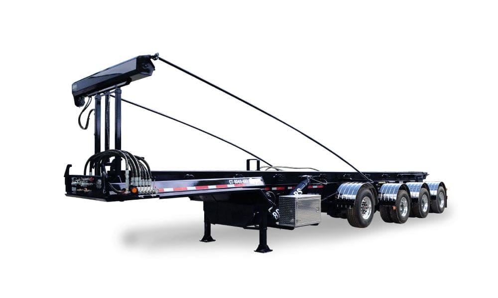 Cable roll-off trailers