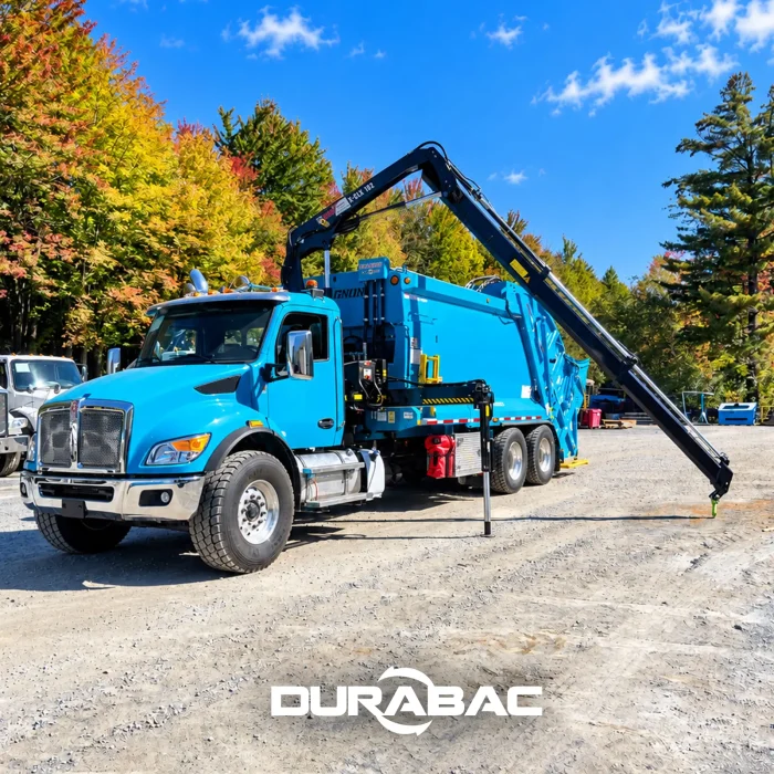 Kenworth T480 Rear-Load Refuse Truck with Crane for Haulrite Environmental