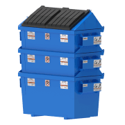 Nestable gable top container