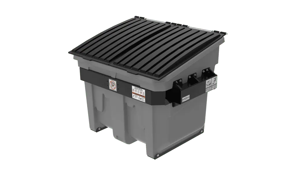 Commercial Plastic Dumpsters with belt