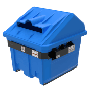 Heavy-duty polyethylene recycling container