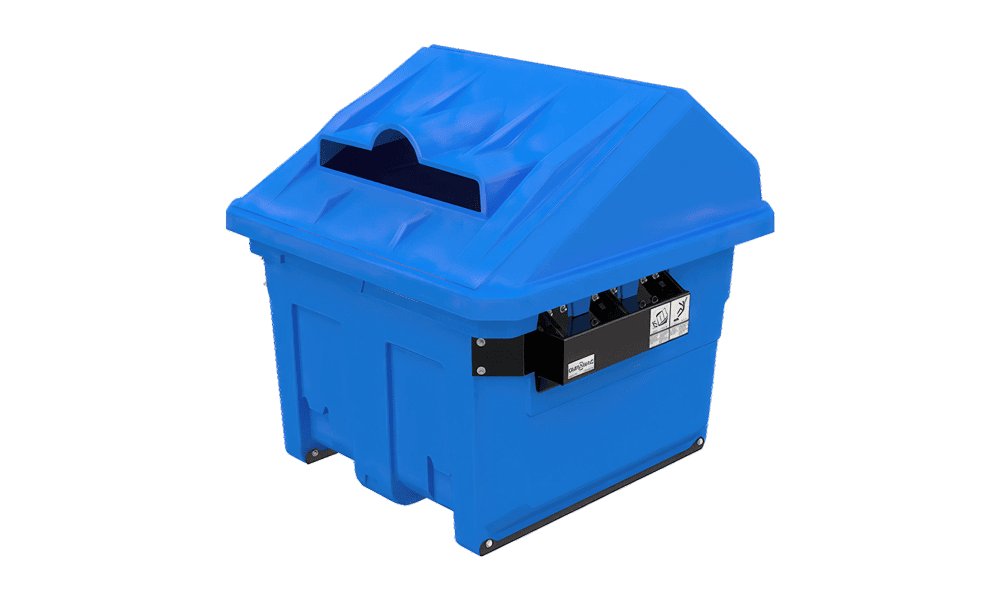 Polyethylene recycling container