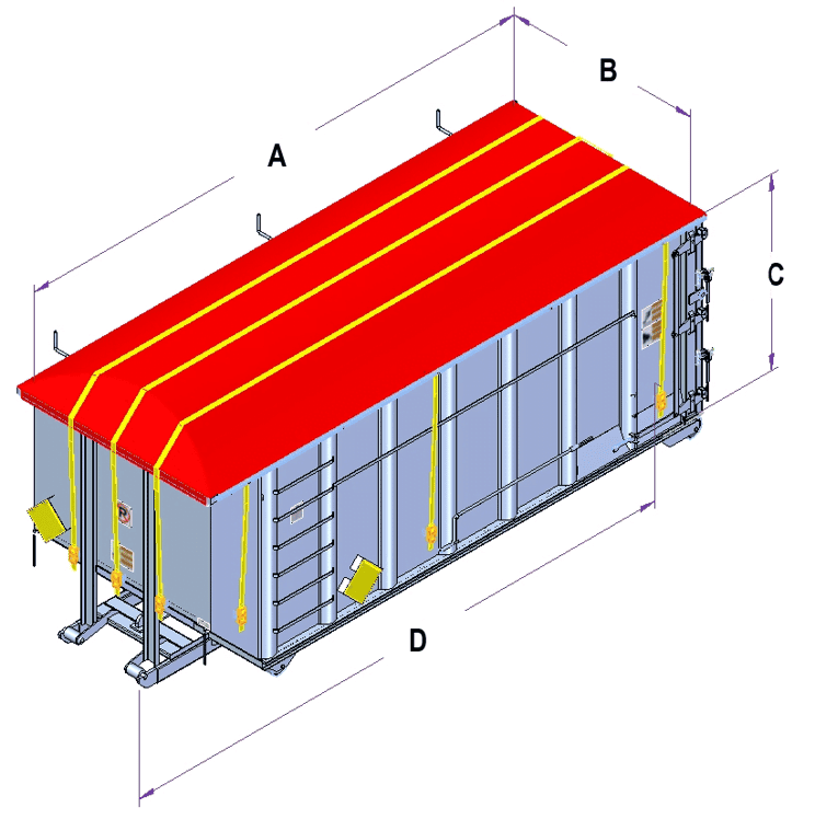 data sheet - Watertight roll-off container